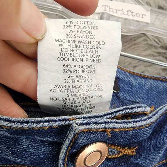 Fashion Nova Jeans Womens 9 Medium Wash Stretch Mid Rise Skinny *GUC* - Picture 5 of 12